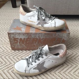 Golden Goose SSENSE Superstar Glitter Sneakers 7